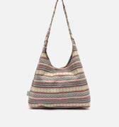 Jakita bolso hobo grande con estampado jacquard 