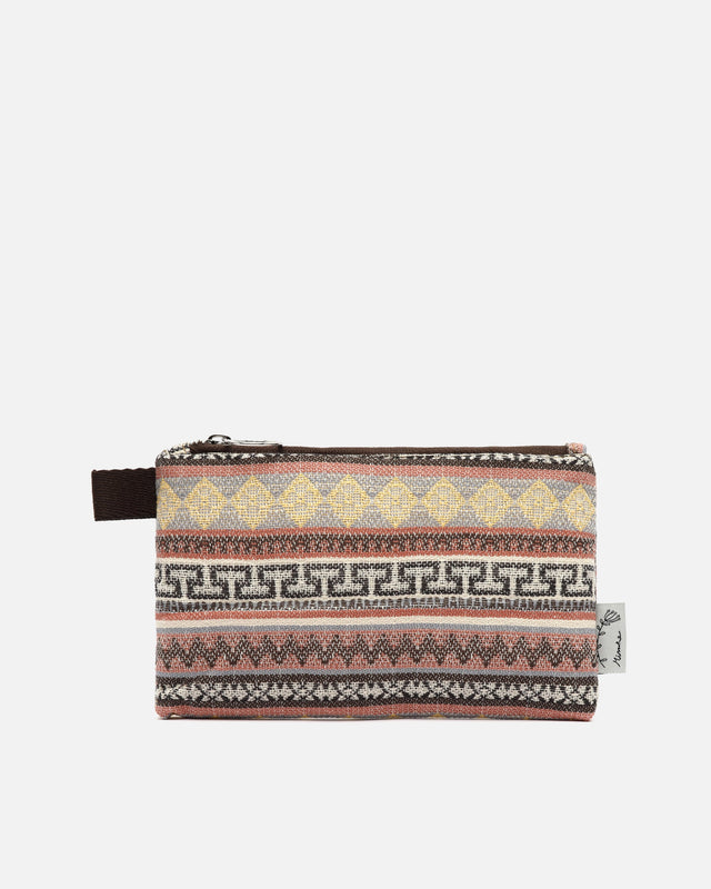 Trousse de toilette petite avec imprimé jacquard