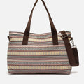 Jaka bolsa fin de semana con estampado jacquard y bandolera extraíble 