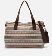 Jaka bolsa fin de semana con estampado jacquard y bandolera extraíble 
