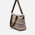 Jaka bolsa fin de semana con estampado jacquard y bandolera extraíble 