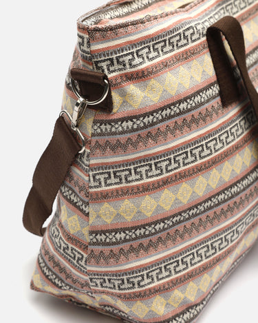 Jaka bolsa fin de semana con estampado jacquard y bandolera extraíble 