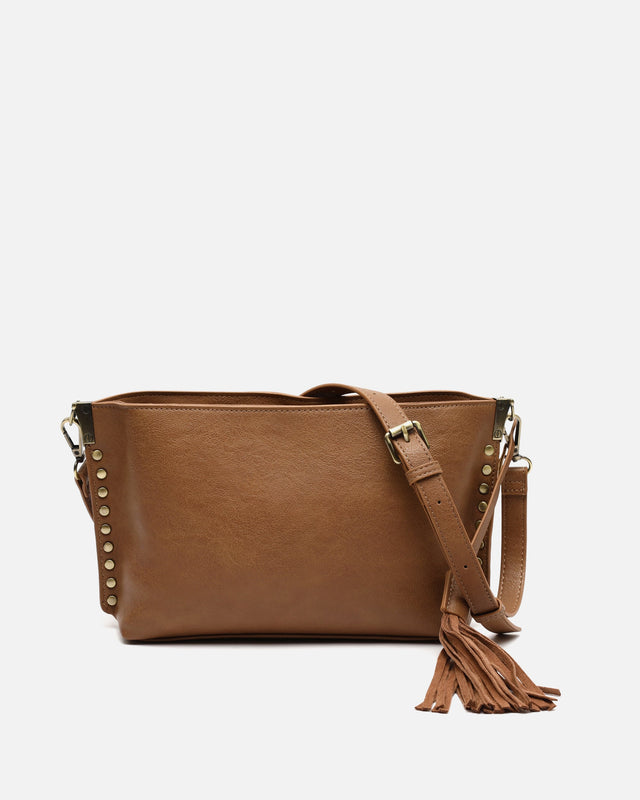 Nibati bolso bandolera pequeño con detalles metálicos