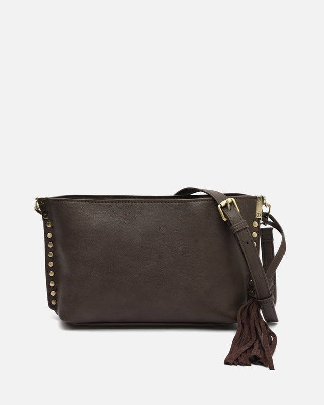 Nibati bolso bandolera pequeño con detalles metálicos