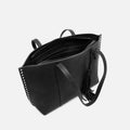 Nibat bolso shopper grande con detalles metálicos 