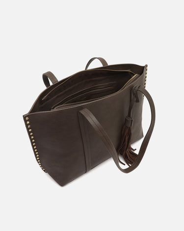 Nibat bolso shopper grande con detalles metálicos 