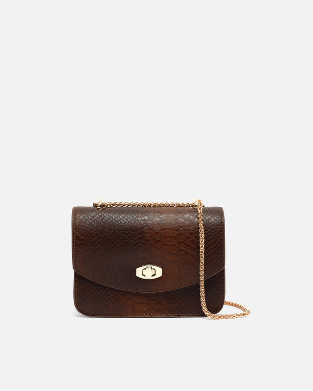 Viela small party bag with flap and animal print