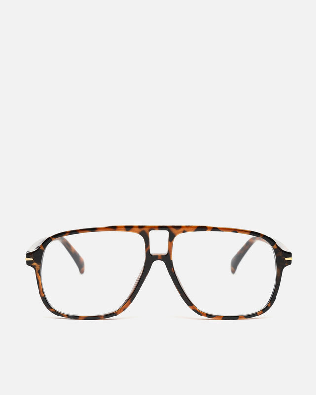 Lunettes aviateur transparentes avec monture en acétate