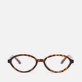 Clara gafas ovaladas con montura de pasta 