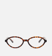 Clara gafas ovaladas con montura de pasta 