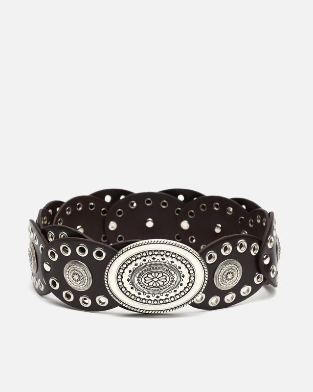 Enysa ceinture large avec détails métalliques