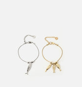 Boqueron pack pulsera con charm peces 