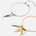 Boqueron pack pulsera con charm peces 