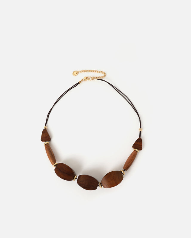 Dalieti collar corto de madera