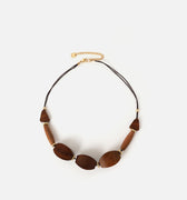 Dalieti collar corto de madera 
