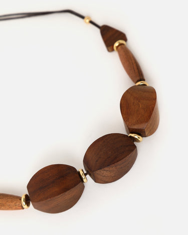 Dalieti collar corto de madera 