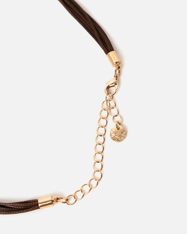 Cordilio collar corto flor 