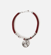 Pendentif collar de cuerda corto con colgante 