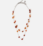 Gemma collar multiple largo de resina 