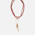 Boqueron collar multiple con colgante pez 