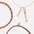 Boqueron collar multiple con colgante pez 