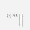 Partuki pack de pendientes con strass 