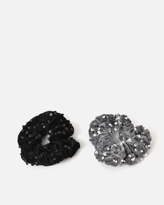 Maxima set di due elastici arricciati con paillettes