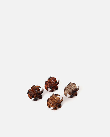Monis pack de pinzas de pelo pequeñas flor 