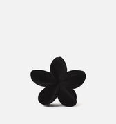 Florencio pinza de pelo con forma de flor negra de terciopelo 