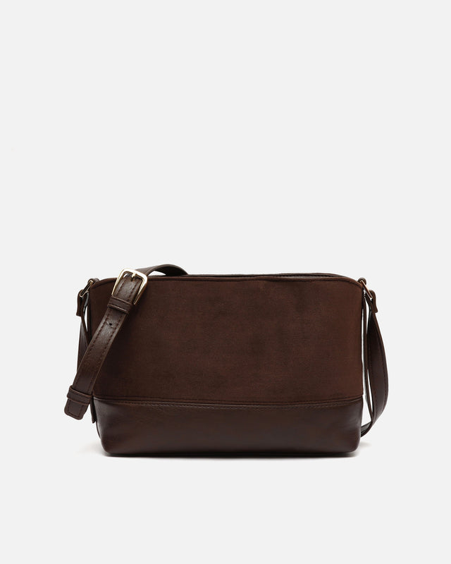 Rich bolso bandolera pequeño efecto ante