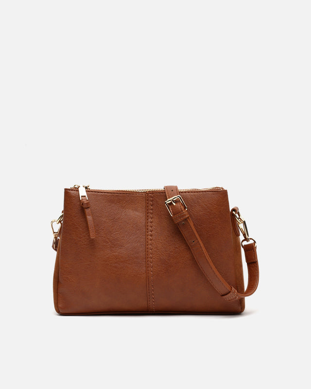 Sac bandoulière Catoti effet daim