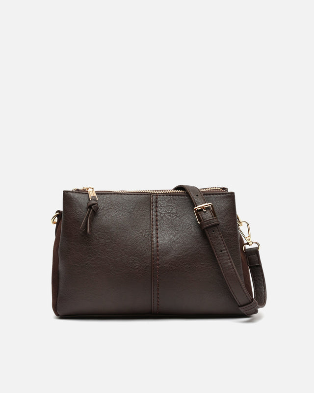 Sac bandoulière Catoti effet daim