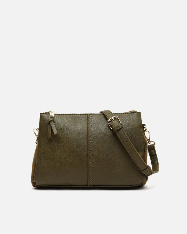 Sac bandoulière Catoti effet daim