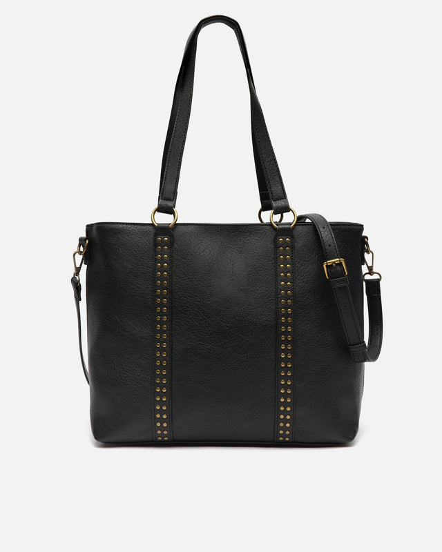 Mampini large shopper bag with detachable crossbody strap and metal details