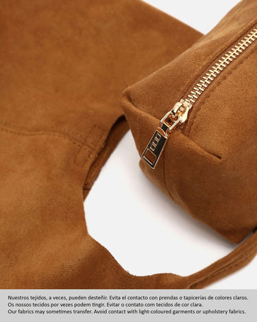 Pologito-1 mini torebka hobo z efektem zamszu z kosmetyczką 
