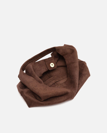 Pologito-1 mini torebka hobo z efektem zamszu z kosmetyczką 