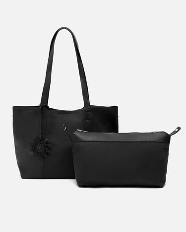 Demir bolso shopper grande con neceser extraíble y detalle colgante 