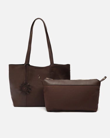 Demir bolso shopper grande con neceser extraíble y detalle colgante 
