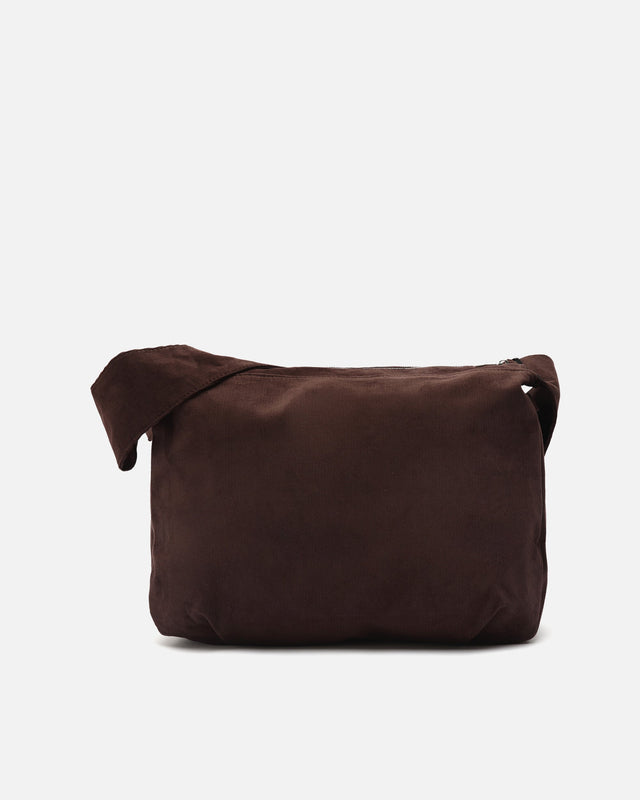 Borsa a spalla grande Coroy effetto velluto a coste