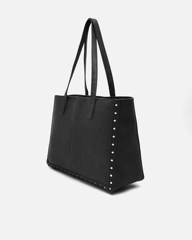 Sona portaordenador estilo shopper de 14 pulgadas con detalles metálicos 