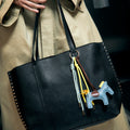 Nibat bolso shopper grande con detalles metálicos 