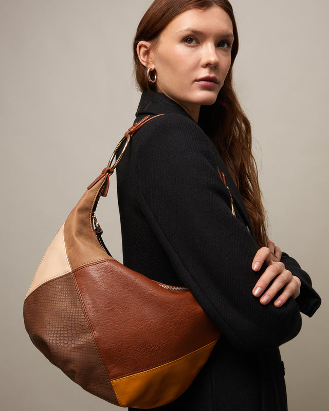Abeya mala hobo estampado patchwork