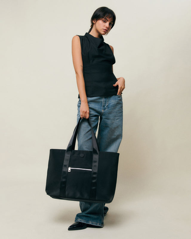 Austeru bolso shopper grande en nylon con bolsillo para tablet