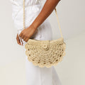 Dondy bolso pequeño efecto rafia 