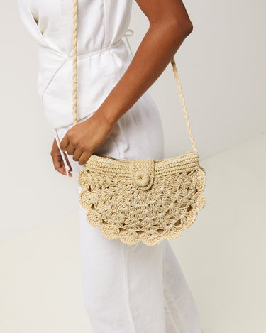 Dondy bolso pequeño efecto rafia 