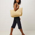 Eisi bolso shopper grande efecto rafia 