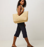 Eisi bolso shopper grande efecto rafia 
