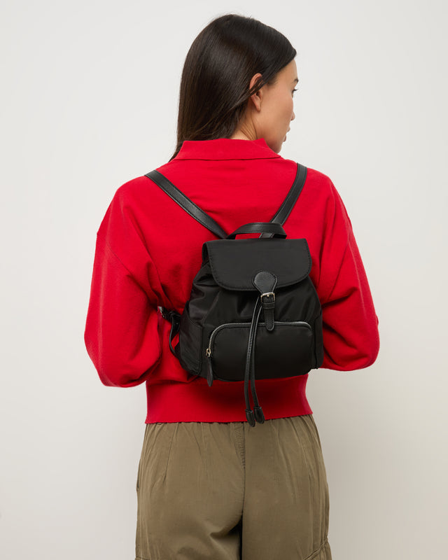 Eliza petit sac à dos en nylon avec rabat