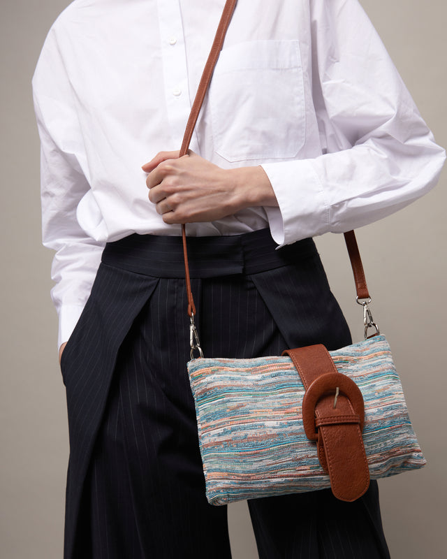 Lurdesi bolso bandolera pequeño estampado jacquard