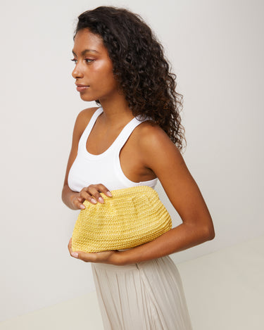 Ropo bolso de mano e bandolera efecto rafia 